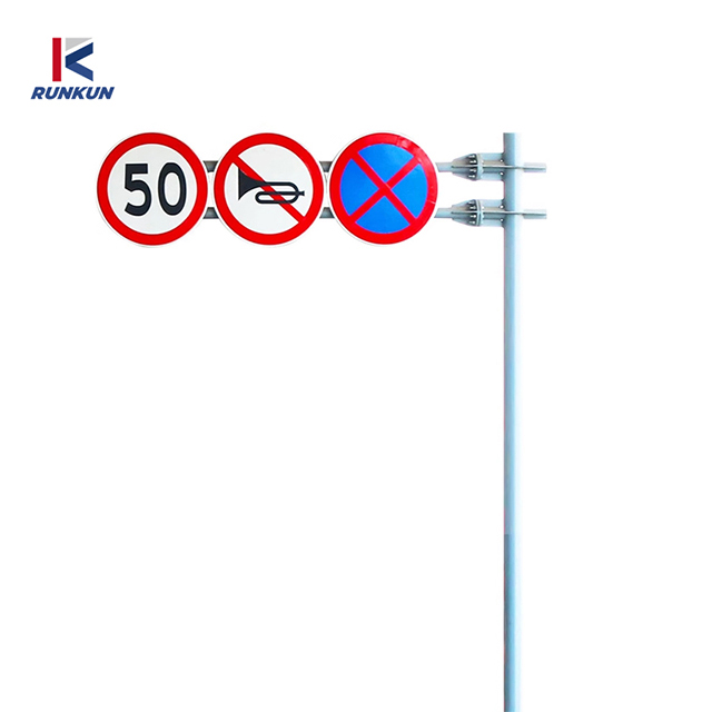 Trafik Tabelaları İçin Galvanizli Çelik Sokak Işık Direkleri